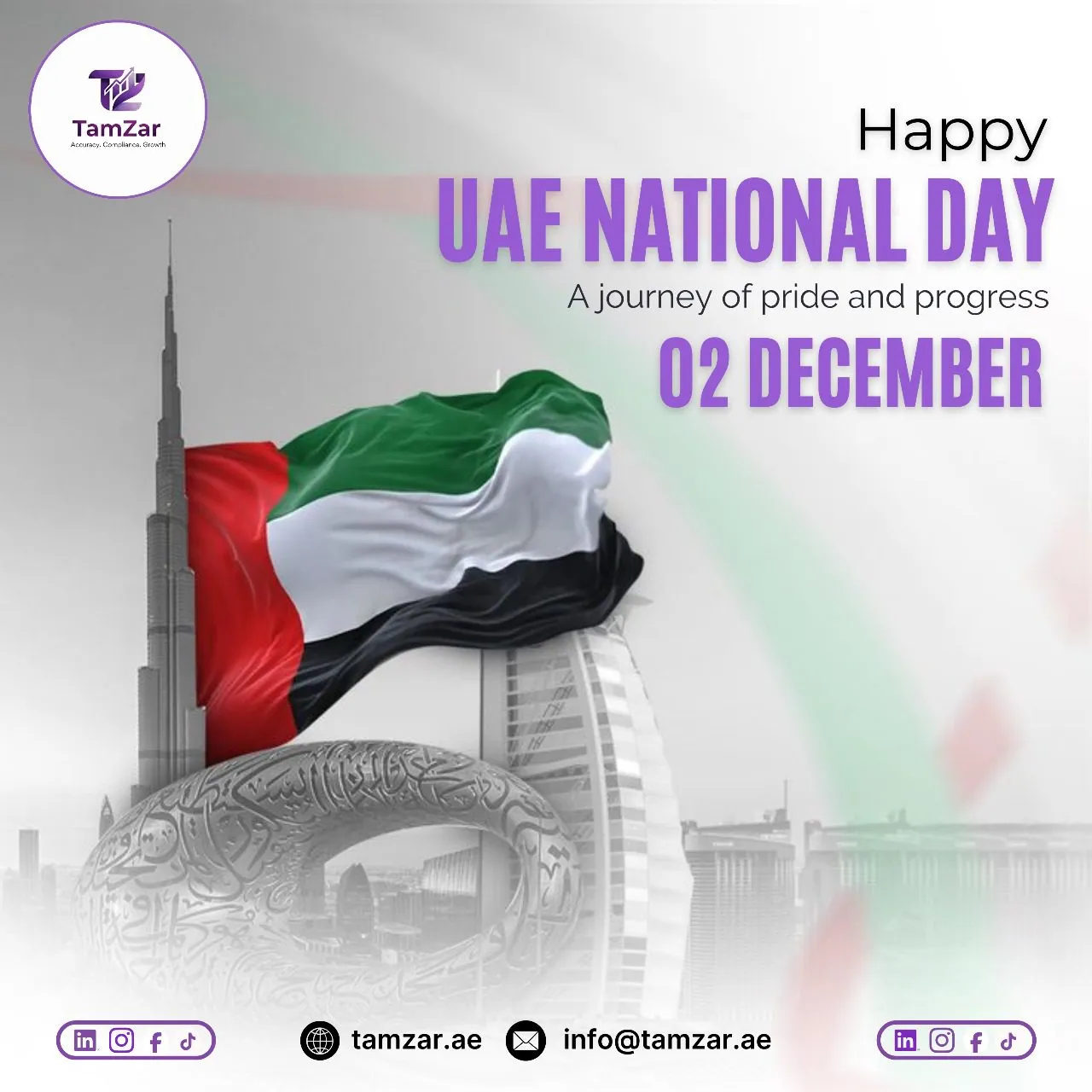 Graphic Designing 22 UAE National Day greeting graphic and branding design services