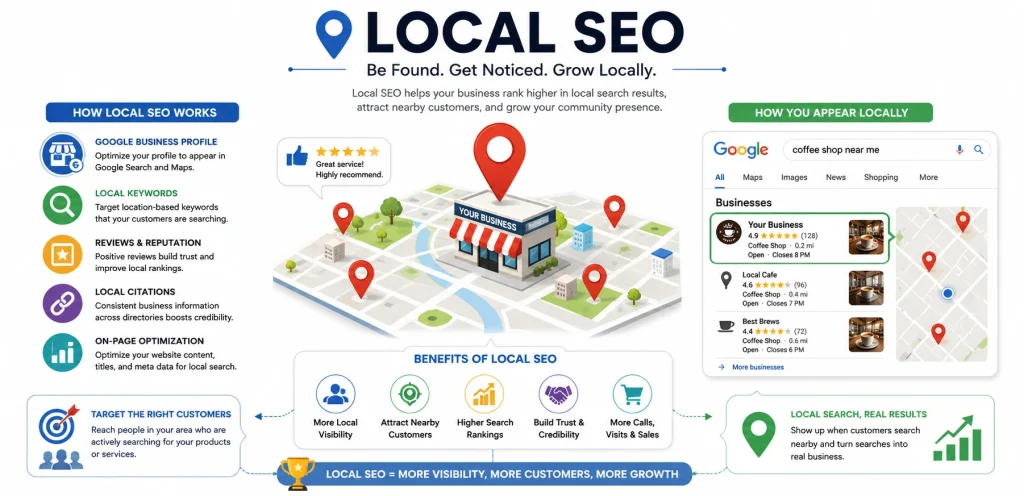 SEO Services Guide: What SEO Services Include & Why They Matter 2 local seo services with maps and
