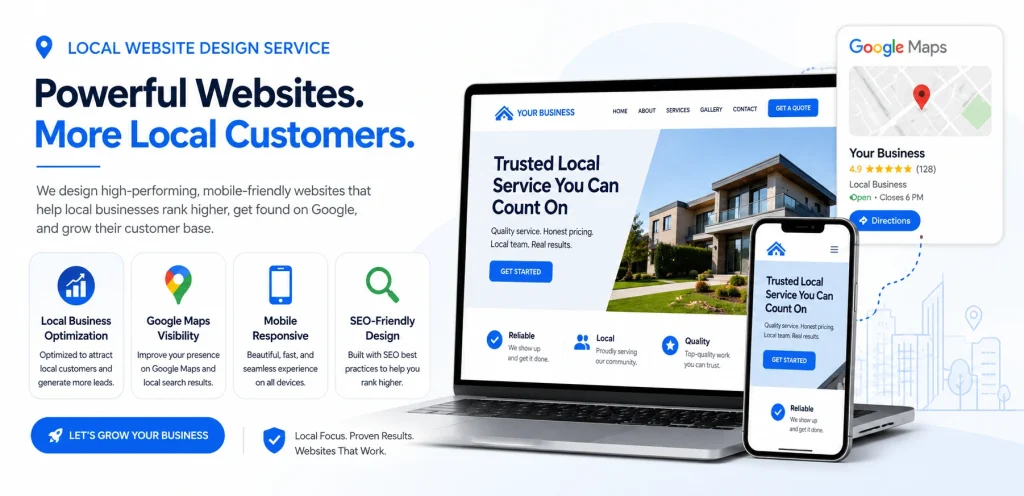 Small Business Website Design Services: Build a Website That Grows Your Business 4 local website design service with mobile optimization and seo