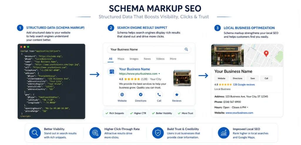 SEO Strategy Guides: Advanced SEO Tactics for Service Businesses 2 schema markup role in seo with structured data and snippets
