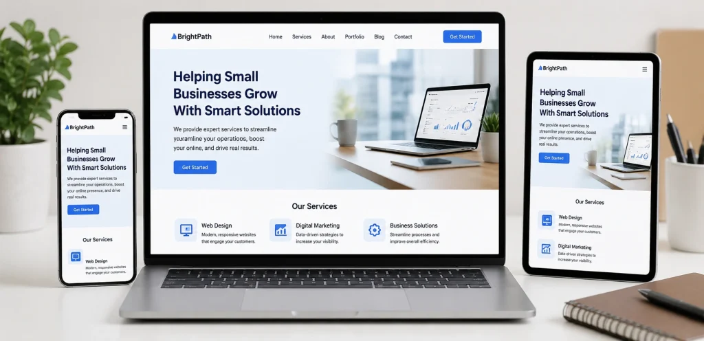 Small Business Website Design Services: Build a Website That Grows Your Business 1 small business website design services with responsive layouts