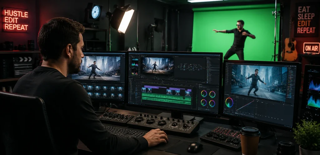 Video Editing Services: The Complete Guide to Professional Video Editing for Business Growth 4 green screen background video editing with visual effects