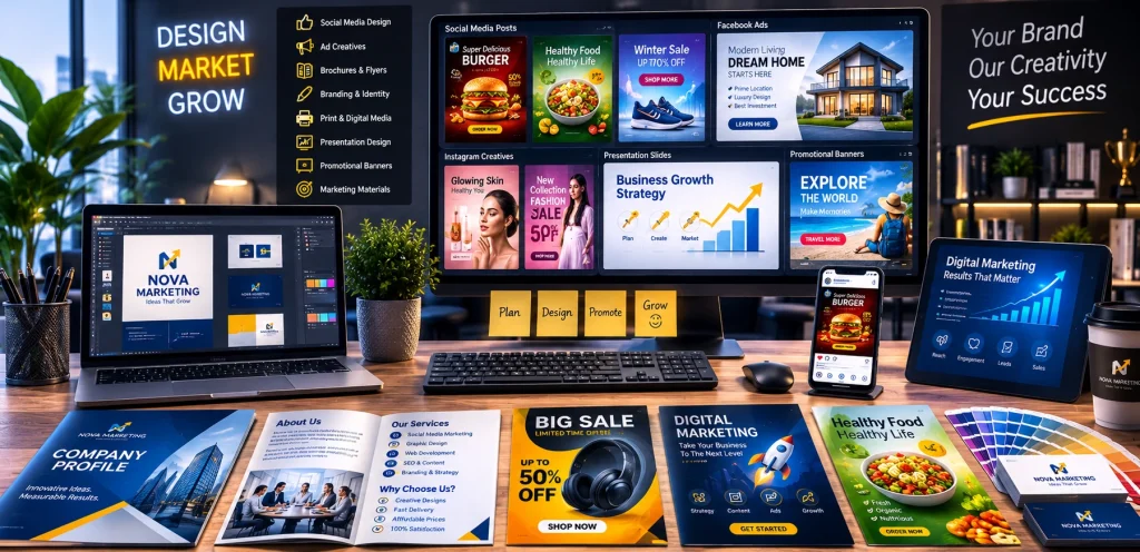 Graphic Design Services: Creative Solutions to Build a Strong Brand Identity 3 business marketing graphic design services for advertising and promotion