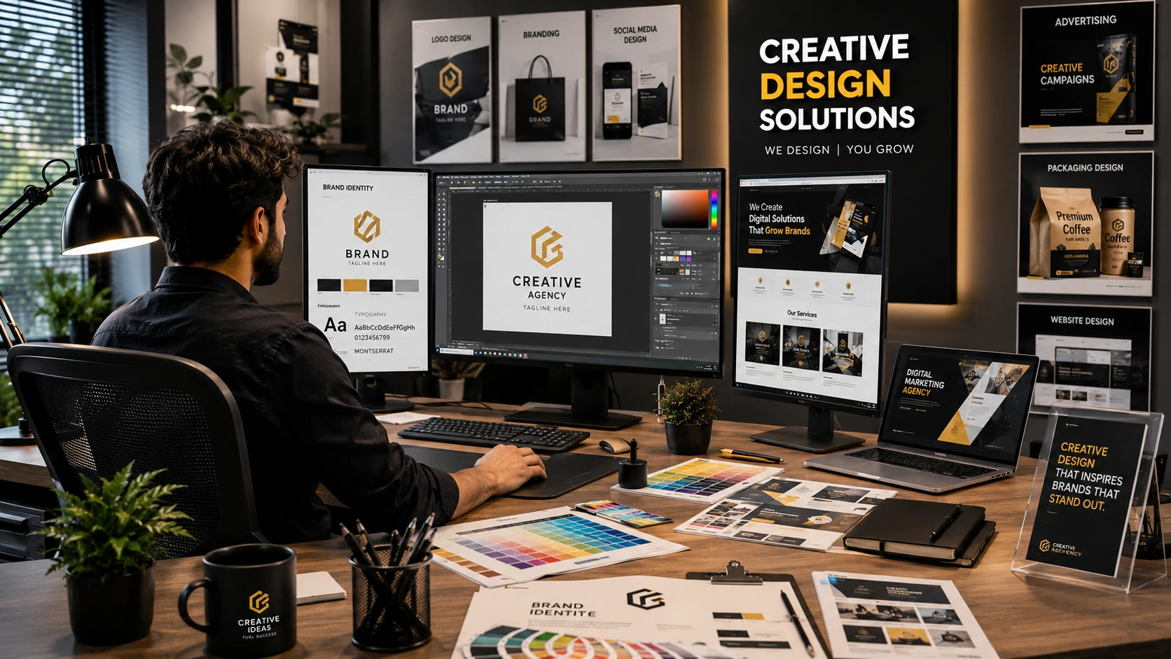professional graphic design services for branding marketing websites and social media