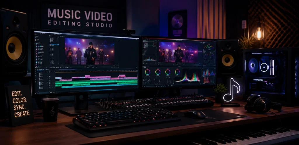 Music Video & Podcast Video Editing Services: Create Professional Videos That Captivate Your Audience 1 professional music video editing with cinematic color grading and beat synchronization