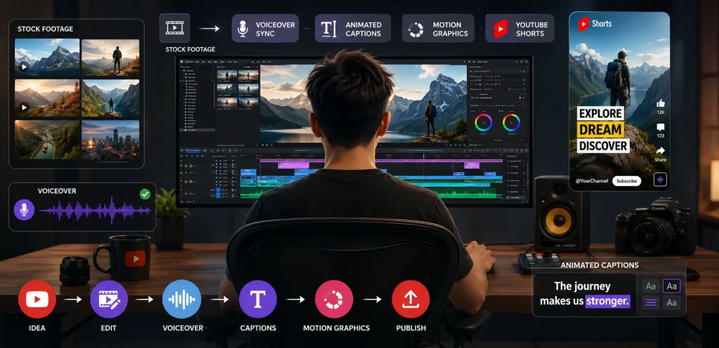 YouTube Video Editing & Advertising Video Services: Create Content That Gets More Views and Conversions 1 youtube shorts editing and faceless youtube video editing services