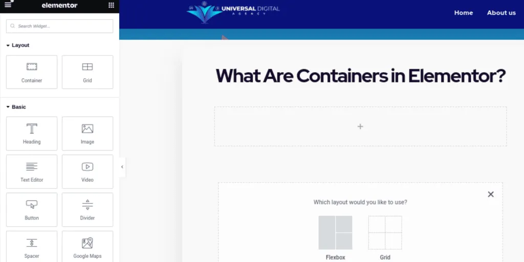 what-are-containors-in-elementor