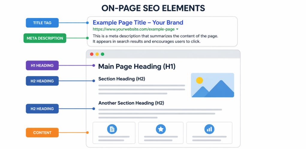 SEO Consulting Services: How Expert Guidance Can Grow Your Business 4 on page seo optimization elements like title meta and headings