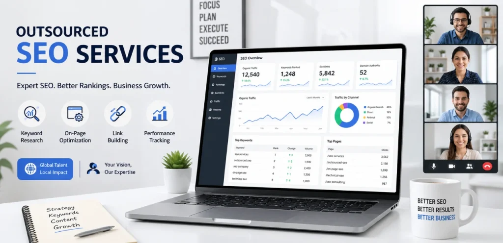 White Label SEO Services: Resell SEO & Grow Your Agency 2 seo reseller services concept with agency and client flow