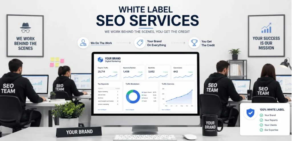 White Label SEO Services: Resell SEO & Grow Your Agency 1 white label seo services with analytics and client branding