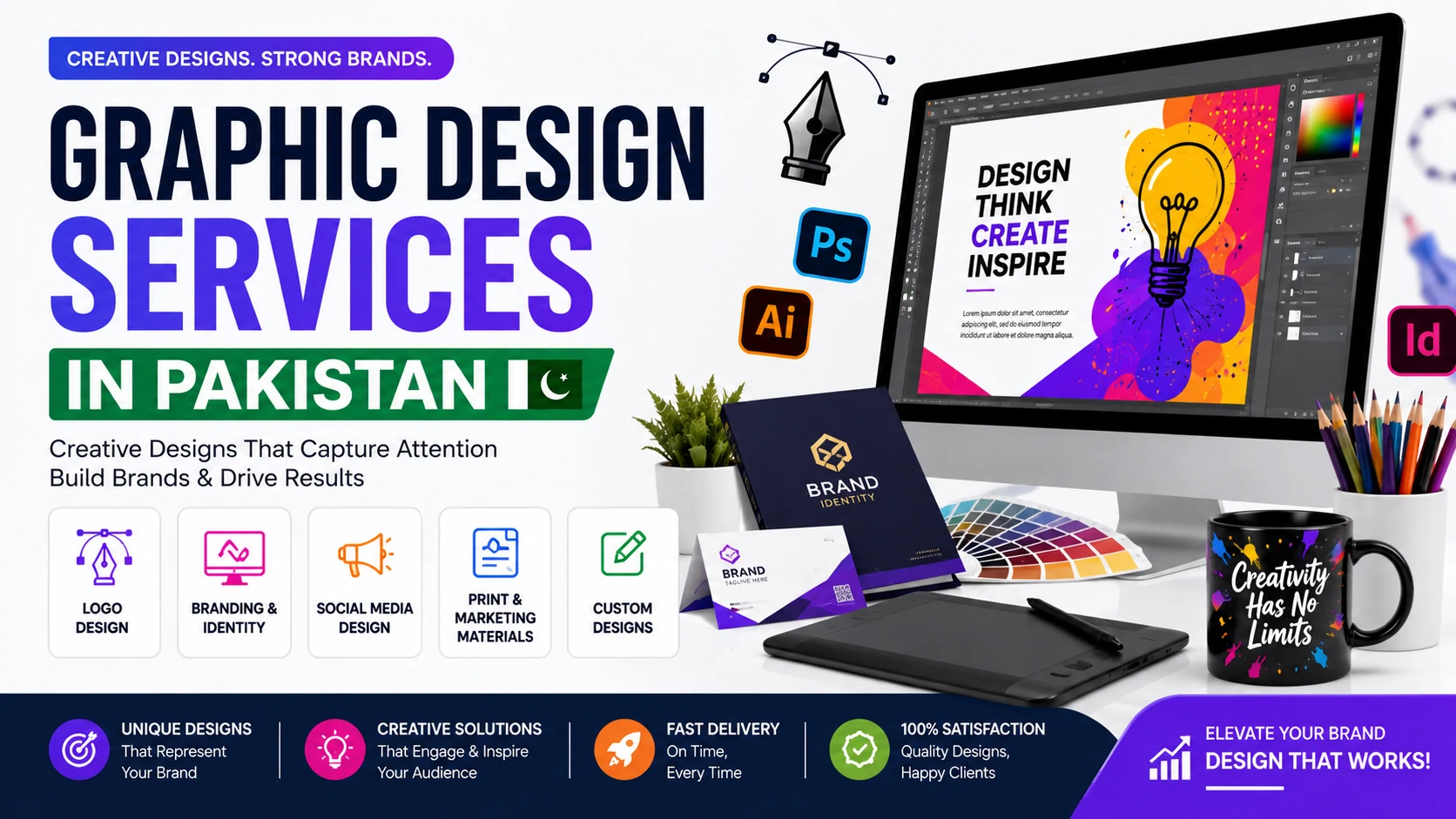 Graphics Designer Official Rates Pakistan Graphic Design Services In Pakistan | Creative Brand Designs