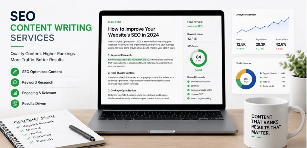 SEO Content Writing Services: Content That Ranks & Converts 2 seo blog writing services with optimized article structure