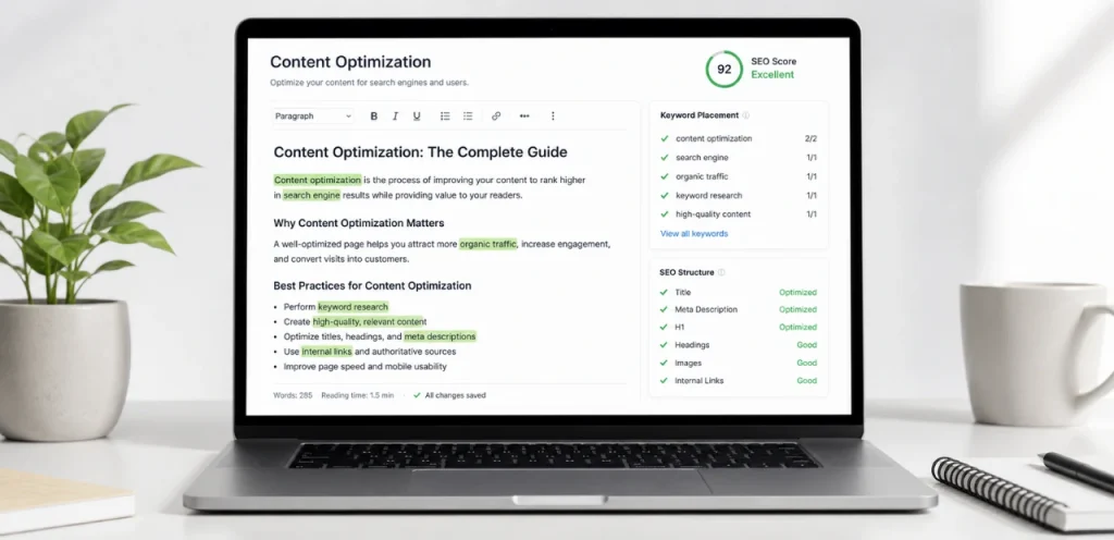 On-Page SEO Services: Optimize Your Website for Higher Rankings 3 seo content optimization with keyword placement and structure