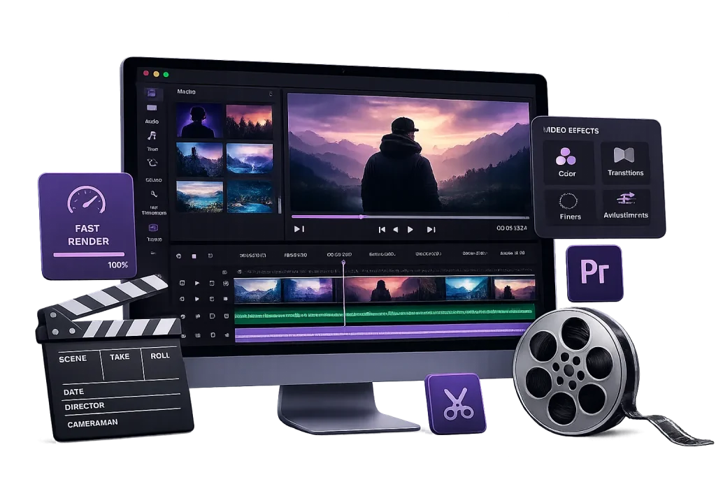 professional video editing new