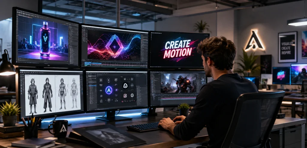Branding & Creative Design Services for Modern Businesses 2 motion and 3D graphic design services for digital content