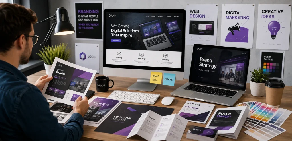 Branding & Creative Design Services for Modern Businesses 3 web and print graphic design services for businesses