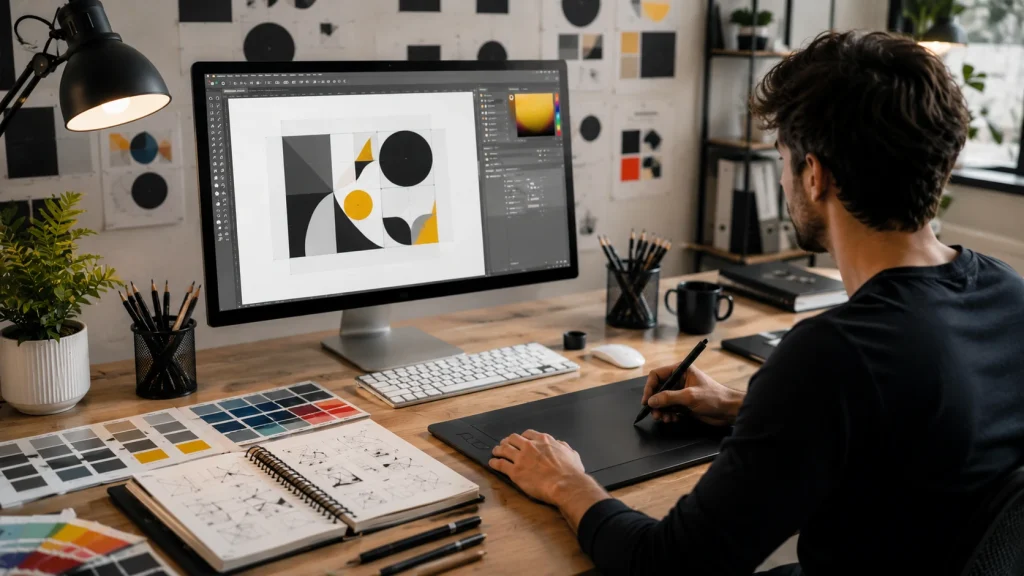 Essential graphic design tools for beginners creating digital graphics