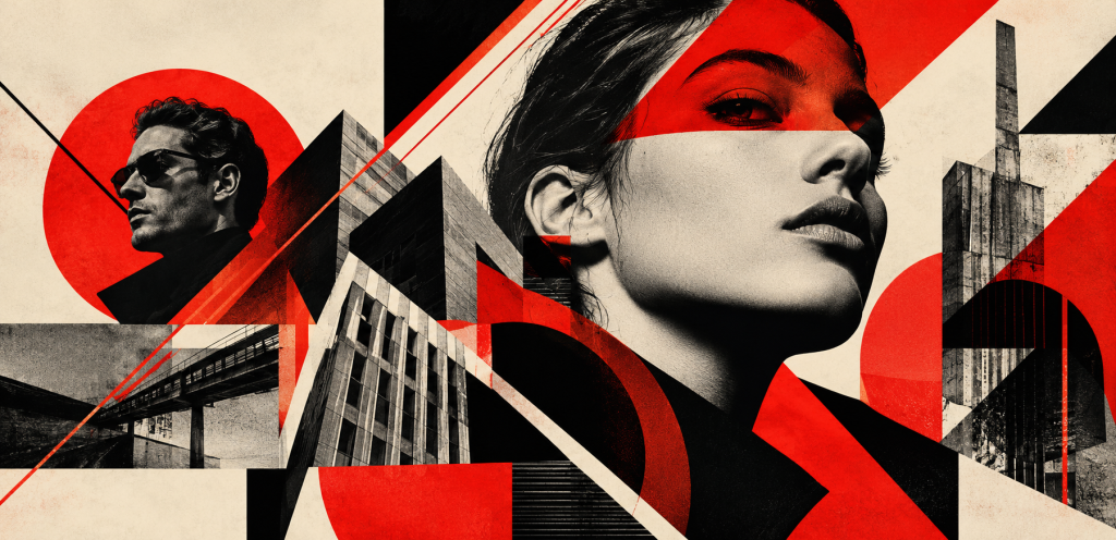 Expressive Graphic Design: Styles, Creative Layouts, and Visual Inspiration 3 Creative graphic design layouts featuring experimental typography, abstract illustrations, and vibrant colors