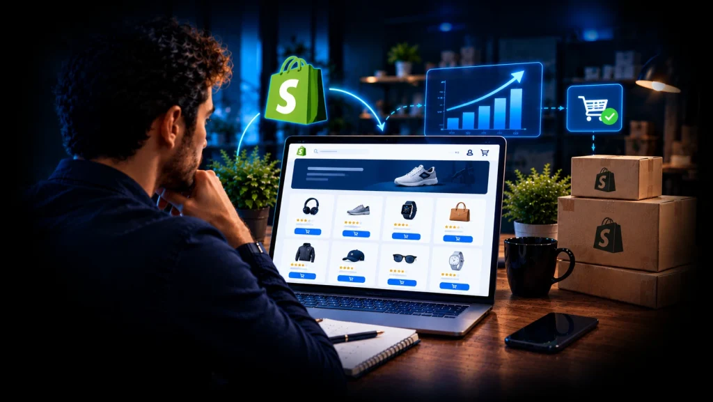 Shopify e-commerce store optimization and sales growth