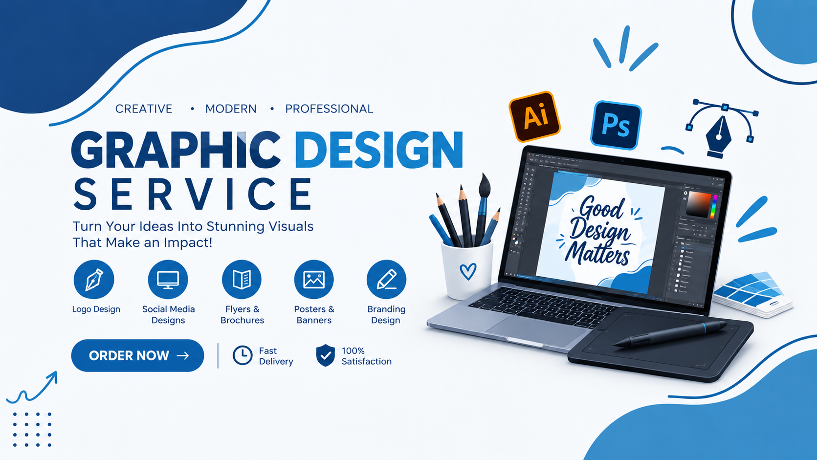 After — complete banner design